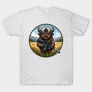 Tactical Bison Buffalo T-Shirt